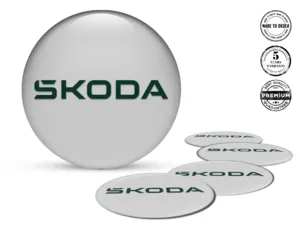 Skoda Radaufkleber Version Gewölbte Harzlabels